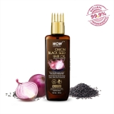 WOW SKIN SCIENCE Onion Oil – Black Seed Onion Hair Oil – WITH COMB APPLICATOR – Controls Hair Fall – NO Mineral Oil, Silicones, Cooking Oil & Synthetic Fragrance – 200 ml Hair Oil(200 ml)