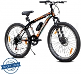 Leader Beast 26T Multispeed (7 Speed) Mountain Bike With Fs & Dd Brake 26 T Hybrid Cycle/City Bike(7 Gear, Black)