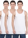 Jockey 8820 Men’S Super Combed Cotton Round Neck Sleeveless Vest With Extended Length For Easy Tuck (Pack Of 3)_White_Xl