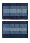 Status Contract Anti Slip Front Door Mat|(38X58Cm) Living Room Rug For Entrance Doors|Polypropylene Floor Mat For Home|Essential Small Rug For Office, Bedroom & Kitchen| (Blue)