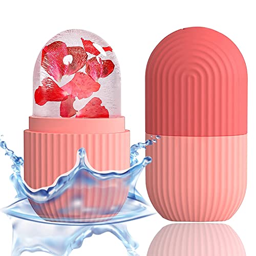 E-Cosmos Ice Face Roller Massager,Ice Cube Roller For Face, Eyes And Neck Naturally Conditioning And Skin Care,De-Puff Eye Bags,Reduce Migraine Pain,Reusable Massage Silicone Ice Mold (Multicolor)