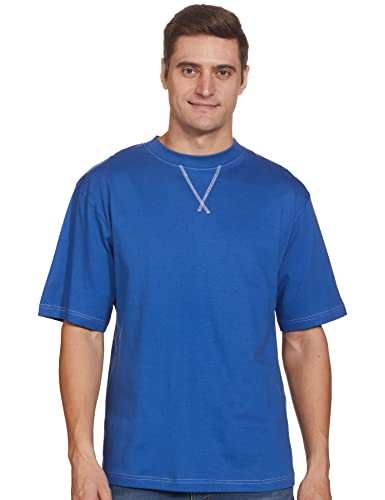 Amazon Brand – Inkast Men’S Relaxed T-Shirt (Ink-Ss22-Tsh-05_Blue Quartz M)