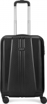 Aristocrat Invictus 55 – Hardbody Trolley Bag Jet Black Cabin Suitcase 4 Wheels – 22 Inch