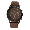 Fossil Collider Hybrid Hr Analog Black Dial Men’S Watch-Ftw7008