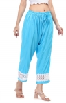 Monis Boutique House Relaxed Women Blue Trousers