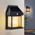 Gigawatts Solar Wall Lights Outdoor Motion Sensor Auto Chargeable Exterior Led Sconce Front Porch Security Lamps Waterproof For Patio Garden (Pack Of 1, Warm Yellow)