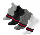 Juari Be A Gentleman Comfort Meets Style:Breathable Polyviscose Striped Ankle Socks(Pack Of 4) (W!G!B!M, 4)