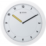 Titan Analog 28 Cm X 28 Cm Wall Clock(White, With Glass, Standard)