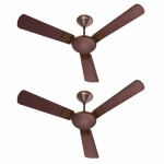 Havells Enticer Art Heritage 1200Mm 2 Star Energy Saving Ceiling Fan (Brown Copper, Pack Of 2)