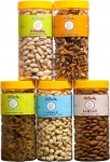 41 Foods Dry Fruits Combo Pack Of Healthy 5 Kaju Pista Badam Akhrot Kishmish 750 Gm Almonds, Pistachios, Cashews, Raisins, Walnuts(5 X 150 G)