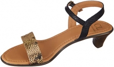 Carlton London Women’S Gold Heeled Sandal-4 Kids Uk (Cll-6982)