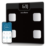 Healthsense Bluetooth Bmi Weight Machine For Body Weight, Digital Body Fat Analyzer & Smart Body Composition Scale With Mobile App, 12 Body Parameters, Led Display & 1 Year Warranty – Bs161