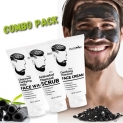 Smartdrops Charcoal Face Combo For Oily And Normal Skin And Blackheads Removal(3 Items In The Set)