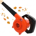 Gigawatts 500W Electric Leaf Blower Air Dust Cleaner 13000 Rpm Suction 400Gms Airfoil Dirt Extraction 170Km/H Airflow With Unbreakable Body & Glossy Finish For Home & Office Use (Orange/Black, 1Pc)