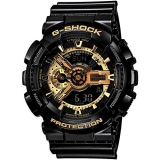 Casio G-Shock Ga-110Gb-1Adr Black & Gold Analog-Digital Dial Black Resin Strap Men’S Watch Shock And 200M Water Resistant G339