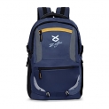 Laptop Backpack Multiple Pockets, Padded Shoulder Straps, And Premium Fabric (Navy Blue)