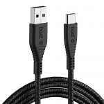 Boat Type C A325/A320 Tangle-Free, Sturdy Type C Cable With 3A Rapid Charging & 480 Mbps Data Transmission Speed, Compatible With Smartphones & Tablets(Black)