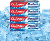 Colgate Maxfresh Toothpaste, Blue Gel Paste With Menthol – Peppermint Ice (Combo Pack) Toothpaste(600 G, Pack Of 4)