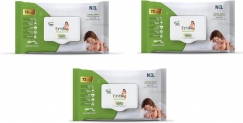 Firsthug Super Soft Cleansing Wet Baby Wipes With Lid Pack|Aloe Vera Extract | Pack Of 3(216 Wipes)