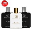 The Man Company Iconic Perfumes, Black And Blanc Edt 3 X 50Ml | Long-Lasting Fragrance Eau De Toilette  –  150 Ml(For Men)