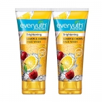 Everyuth Naturals Brightening Lemon&Cherry Face Wash|Deep Cleansing,Oil Control&Tan Reduction|Simple Face Wash|Removes Dirt&Oil|100% Soapfree|For All Skin Types|Paraben Free – 150 G (Pack Of 2)