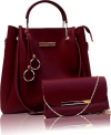 Fargo Handbag For Women And Girls Combo Set Of 2 (Maroon_Fgo-518)