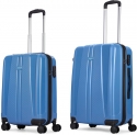 Aristocrat Invictus 2P Set (Cabin+Medium) – Trolley Bag Ocean Blue Cabin & Check-In Set 8 Wheels – 26 Inch