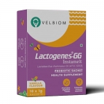 Velbiom Lactogenes-Gg Instamelt Probiotic Health Supplement Promotes Digestive System Enhaces Immune Response – 1G*10 Sachets, Vanilla Flavour