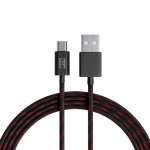 Amazon Basics Type A To Micro Usb Braided Cable | 3A/18W Fast Charging And 480 Mbps Data Transfer Speed | 1.2M, Tangle Free Cable