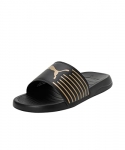 Puma Unisex-Adult Geo Black-Metallic Gold Slide Sandal – 10 Uk (39453806)