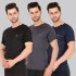 Vector X Omt-197 Men’S Polyester Half Sleeve Round Neck T-Shirt (Pack Of 3)