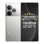 Realme Gt 6T 5G (Fluid Silver,8Gb Ram+128Gb Storage) | India’S 1St 7+ Gen 3 Flagship Chipset | 1.5M+Antutu Score | 5500Mah+120W | The World’S Brightest Flagship Display