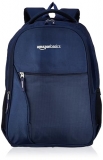 Amazon Basics 29 L Laptop Backpack For Men & Women | Spacious Front Pocket And Back Padding | For Travel, Outdoor, College | 35.6 L X 17.8 W X 45.7 H Cm | Navy Blue