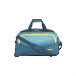 American Tourister Ohio Polyester 65 Cms Wheel Travel Duffle Bag (Blue), W-30 Cm