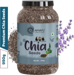 Amayu Raw Organic For & Weight Loss & Eating With Omega 3, Fiber&Zinc Combo | Calcium Chia Seeds(950 G)