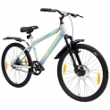 Avon Buke Spike 24T Mtb Bicycles For Men|Tyre: 24 Inches, Frame Size: 15.9” Steel |Chainwheel With Pvc Disc, Short Bend | Suspension Fork & Front & Rear Disc Break (Matt Grey)