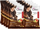 Qraa Hair Color Henna Based Powder For Hair Coloring Dark Brown 10Gm Each Pack(100 G)