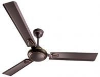 Longway Kiger P1 1200 Mm/48 Inch Ultra High Speed 3 Blade Anti-Dust Decorative Star Rated Ceiling Fan (Smoked Brown, Pack Of 1)