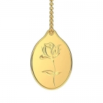 Malabar Gold & Diamonds 24K (999) 1.5Gram Rose Gold Coin Cum Pendant