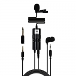 Jbl Commercial Cslm30B Auxiliary Omnidirectional Lavalier Microphone With Headphone-Out For Content Creation