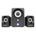 Amazon Basics Multimedia Speaker | Usb Powered | Wired Desktop Speakers With Powerful Bass | Built-In Subwoofer (Black)