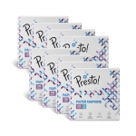 Amazon Brand Presto! 1 Ply Tissue Paper Napkin 800 Pulls|100 Pulls X 8 Packs |100% Natural Virgin Cellulose Fiber