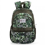 Optima Polyester 13.5-Inch Water Resistant Kids Backpack (Green