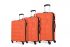 Kamiliant American Tourister Kam Harrier Sp 3 Piece Polypropylene Hard Shell 4 Spinner Wheels Carry-On Luggage Set – Carrot (Orange), 52 Cm