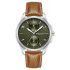 Kenneth Cole Quartz Multifunction Green Dial Leather Strap Watch For Men-Kcwgf0015902Mn