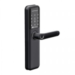 Bonkaso H6 Smart Door Lock For Home And Office|6-Way Unlocking Features|Fingerprint|Passcode|Key Card Access|Bluetooth|Mechanical Key|Otp Access|2 Year Warranty|(Black)|(Free Installation)