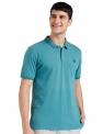 Van Heusen Men’S Regular Fit Polo T-Shirt (Vskpwrgfr16516_Teal M)