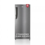 Haier 190L 4-Star Direct Cool Single Door Refrigerator (Hed-204Ds-P, Dazzle Steel, 2024 Model)