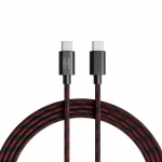 Amazon Basics Braided Type C To C Cable 60W Fast Charging Cable With 480 Mbps Data Transfer Speed | 1.2M, Tangle Free Cable