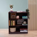 Green Soul Aspen Mini Engineered Wood Book Shelf/Stand/Rack With 3 Shelves (Walnut Color) | Perfect For Your Living Room, Office, Bedroom Or Study | Installation Provided |3-Year Limited Warranty